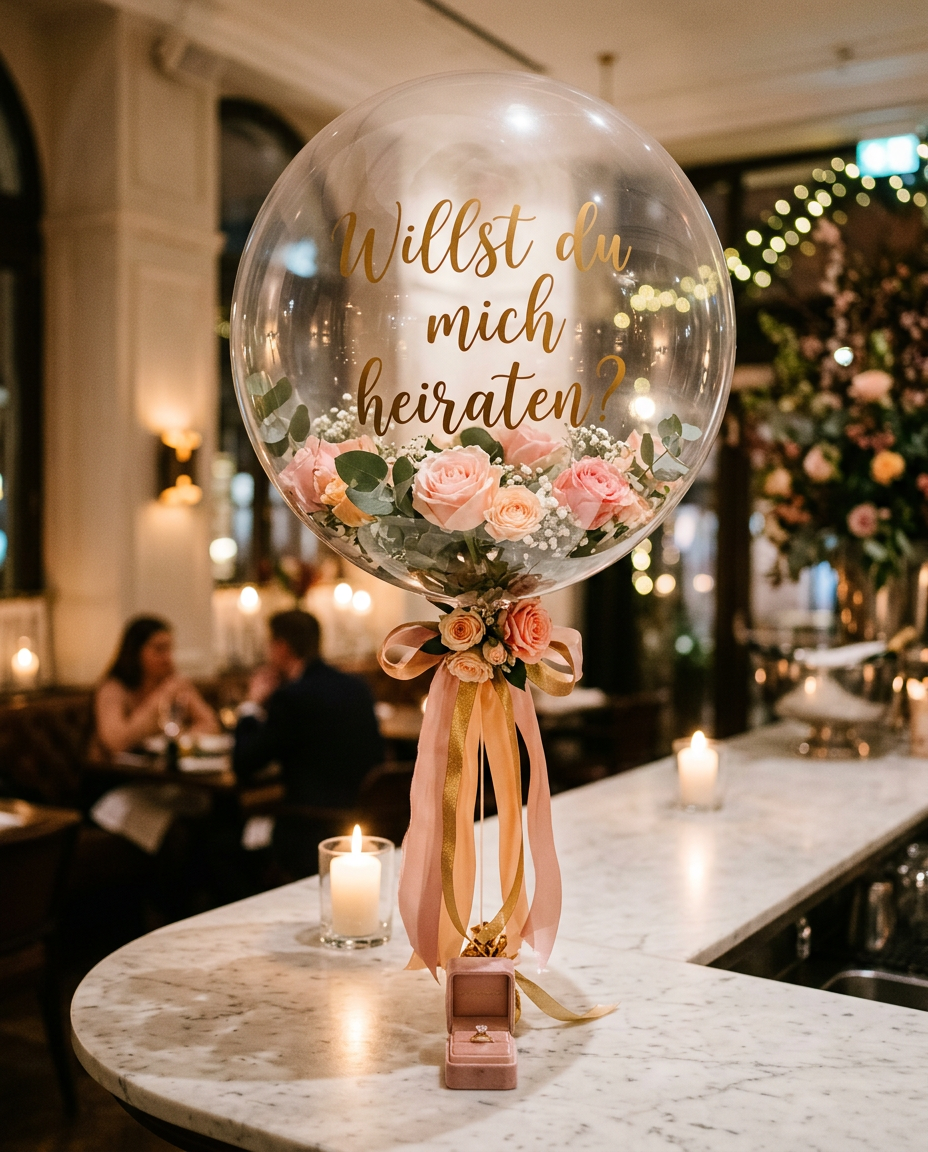 Antrags-Ballon „Willst du mich heiraten?"